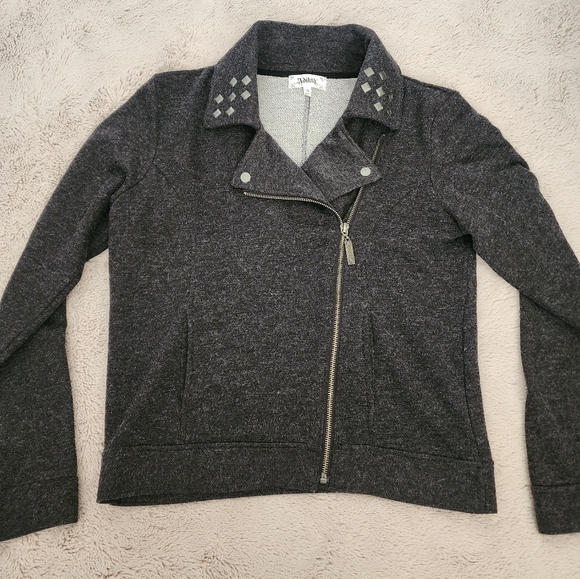 Adiktd Asymmetrical Zip Studded Jacket - Picture 5 of 9